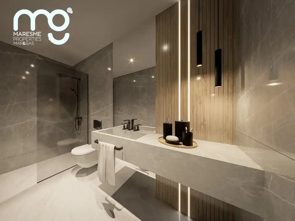 Bathroom of Detached homes for sale in El Masnou  with Air Conditioner, Heating and Private garden