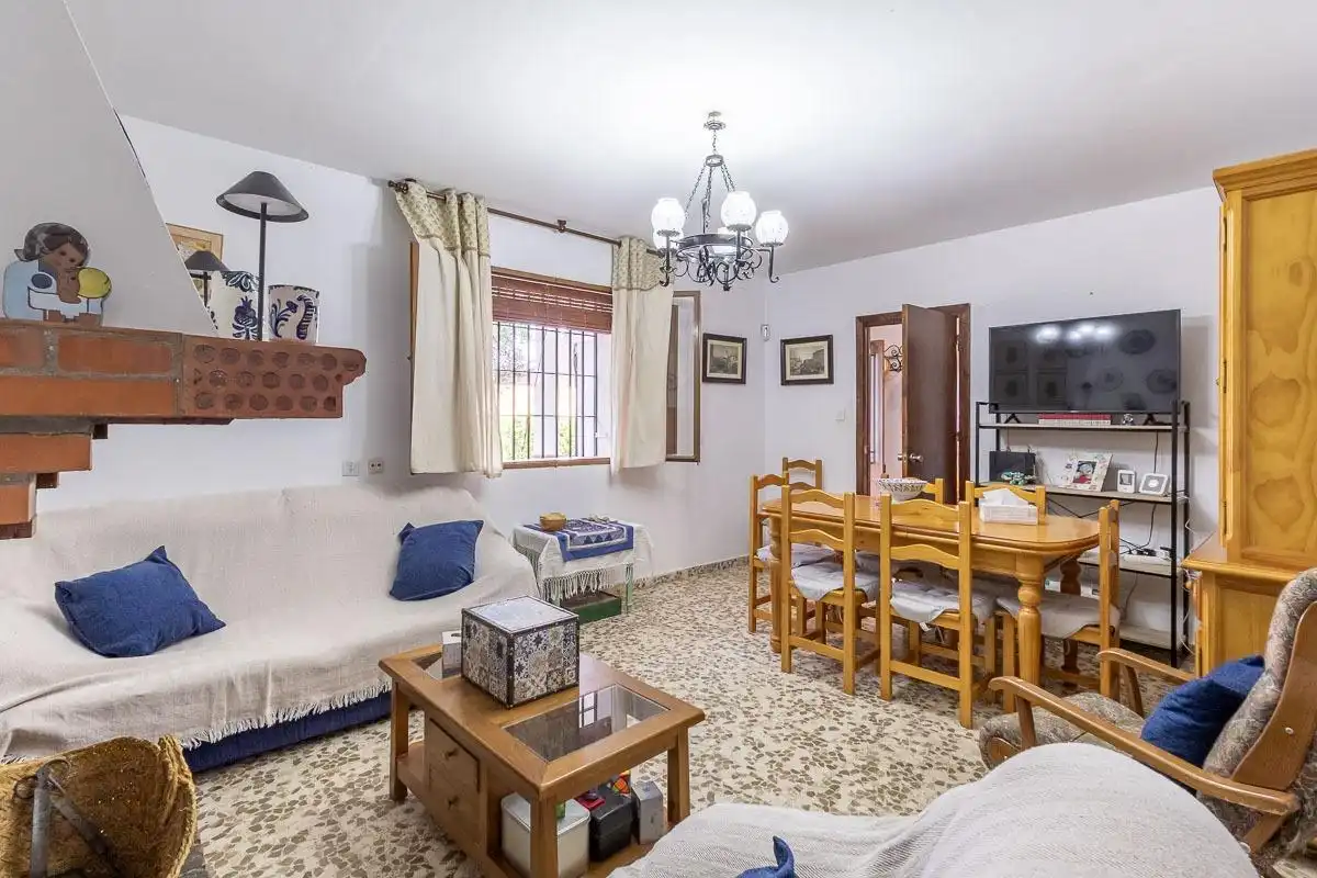 Sala de estar de Casa o chalet en venta en Las Gabias con Jardín privado, Terraza y Piscina