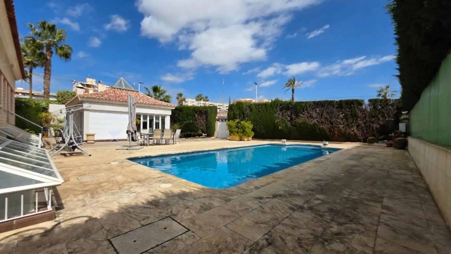 Swimming pool of Houses for sale in Elche / Elx  with Air Conditioner, Private garden and Parquet flooring