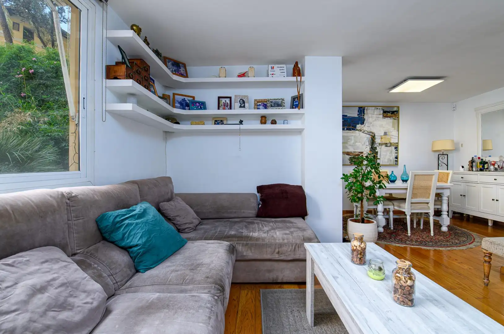 Sala de estar de Dúplex en venta en  Palma de Mallorca con Aire acondicionado, Calefacción y Jardín privado