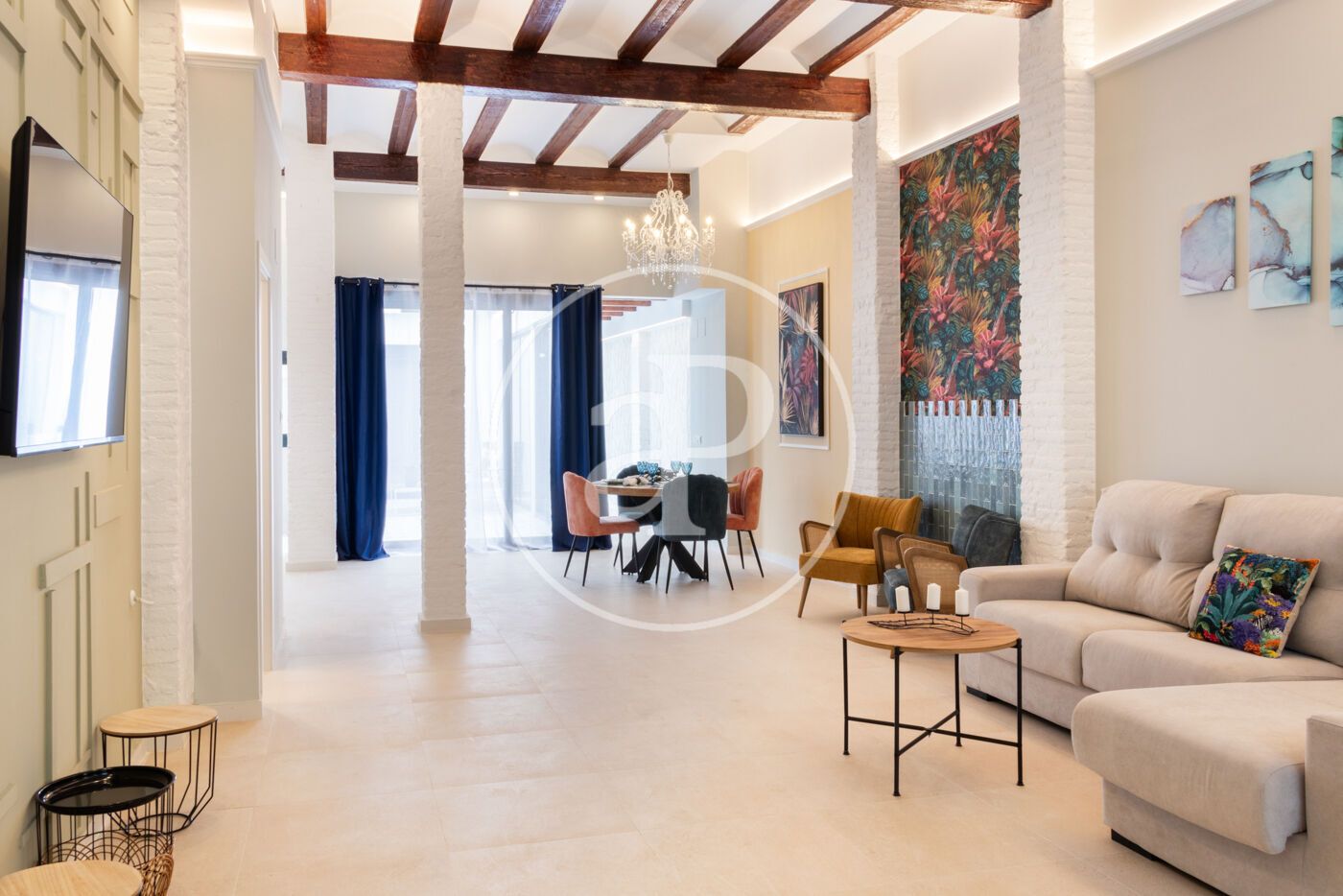 Sala d'estar de Loft en venda en  Valencia Capital amb Aire condicionat, Calefacció i Terrassa