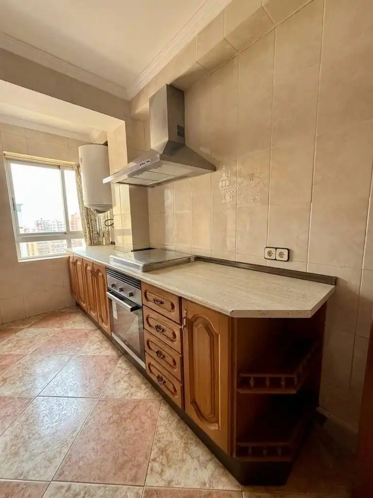 Kitchen of Flat for sale in Málaga  with Terrace, Furnished and Balcony