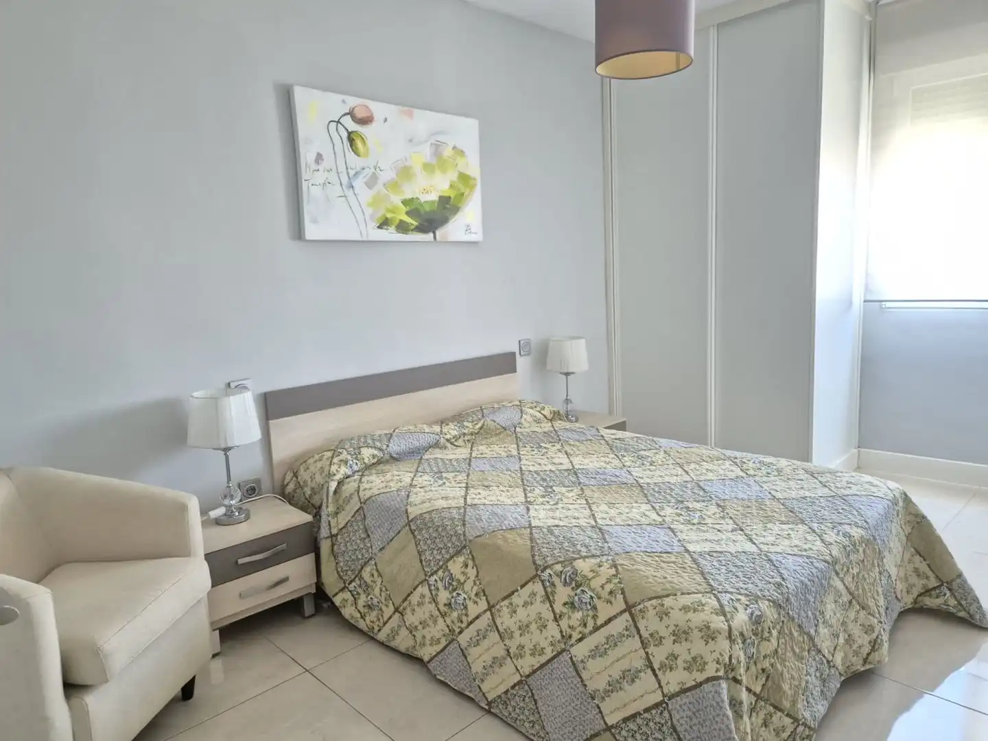 Schlafzimmer von Wohnungen zur Miete in Badajoz mit Klimaanlage, Heizung und Möbliert
