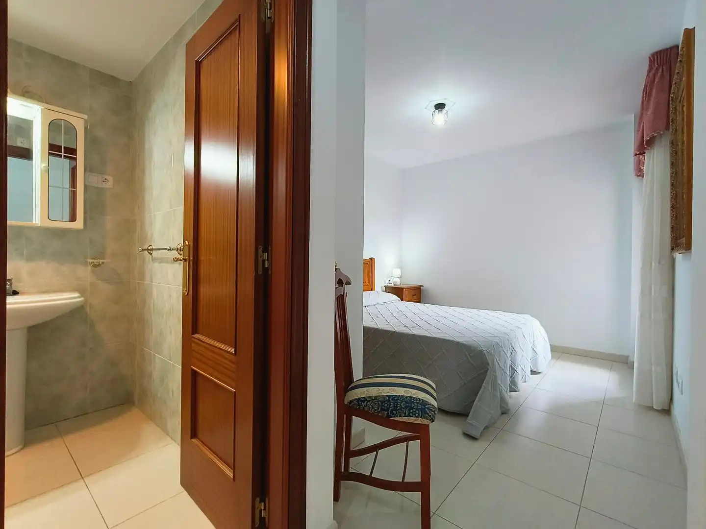 Bedroom of Flat for rent in Poio  with Heating, Furnished and Balcony