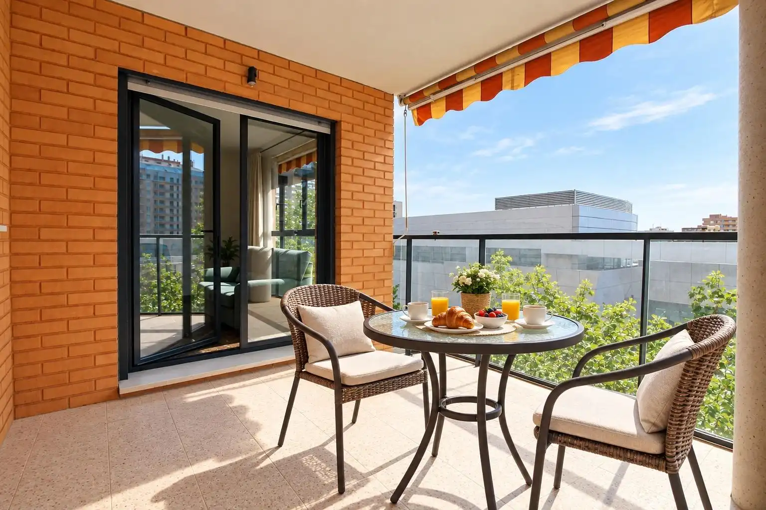 Terraza de Piso en venta en Valencia con Aire acondicionado, Jardín privado y Piscina comunitaria