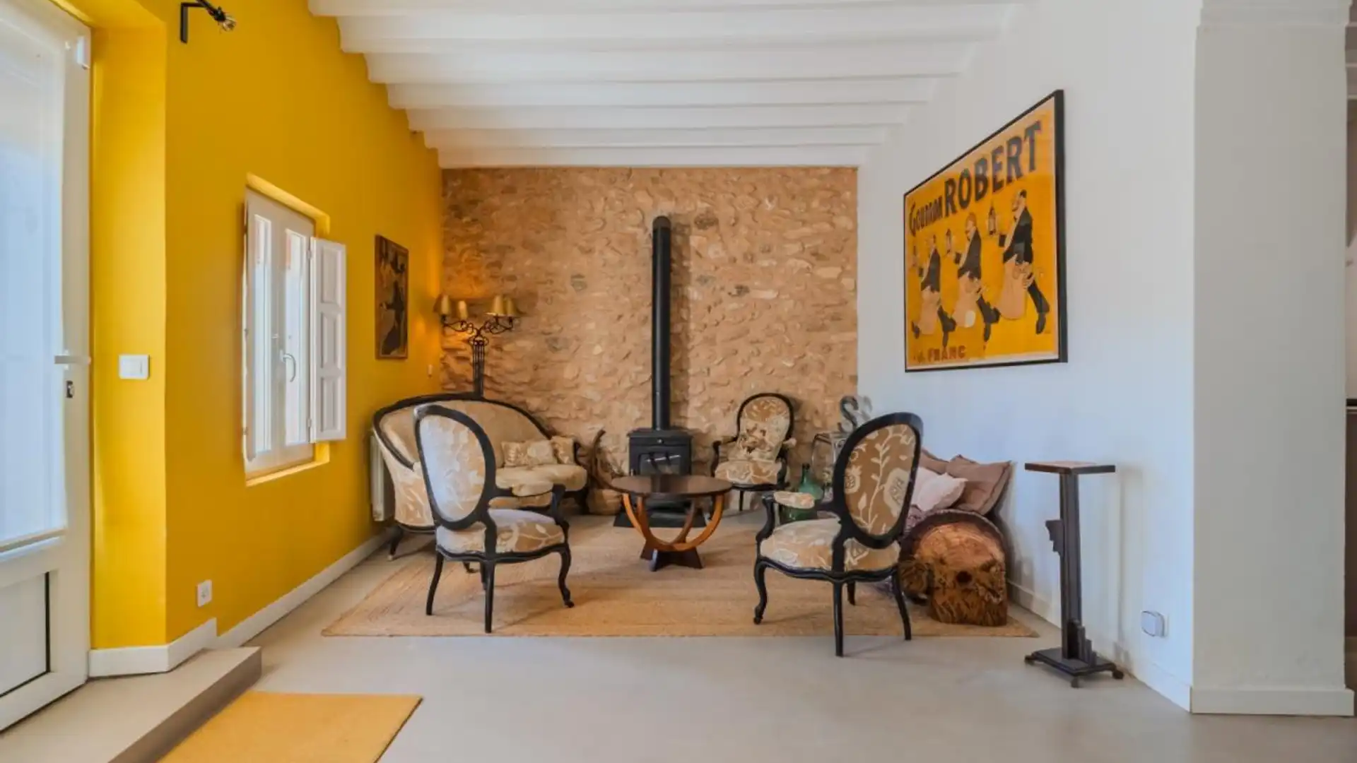 Wohnzimmer von Einfamilien-Reihenhaus zum Verkauf in Abanilla mit Klimaanlage, Heizung und Terrasse