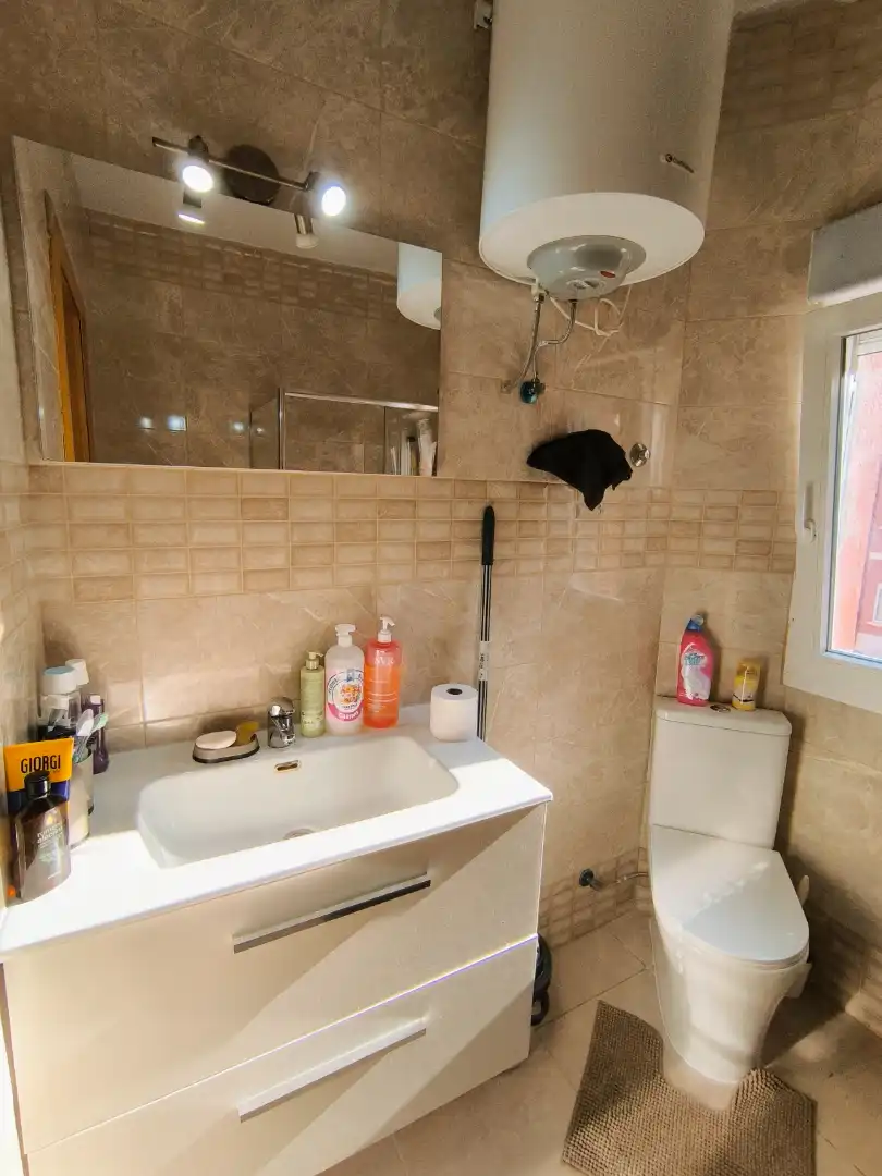 Bathroom of Flat for sale in Venta de Baños  with Heating, Terrace and Furnished