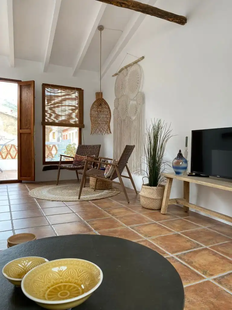 Sala de estar de Finca rústica en venta en Orxeta con Calefacción, Terraza y Trastero