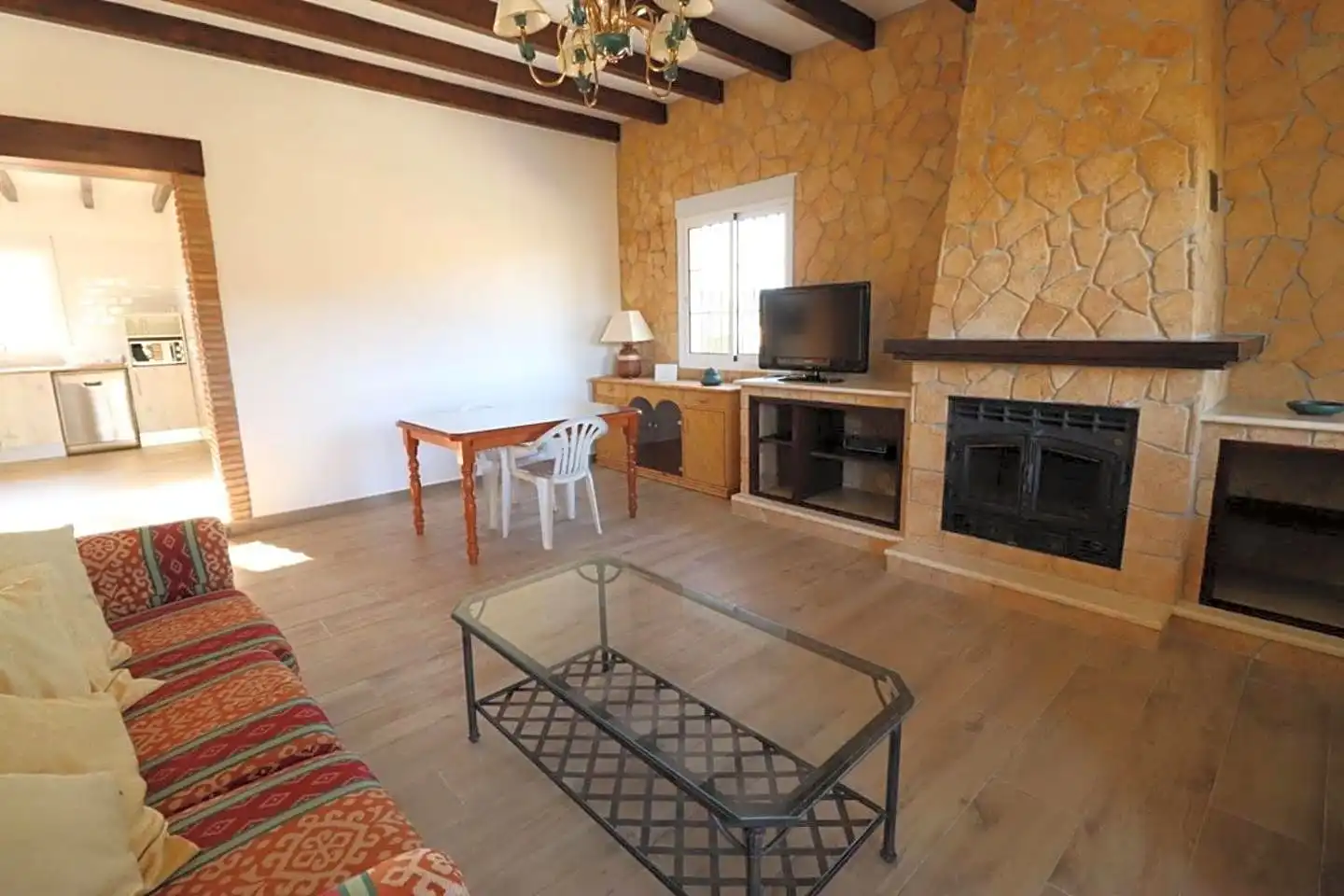 Sala de estar de Casa o chalet de alquiler en Mijas con Aire acondicionado, Jardín privado y Terraza