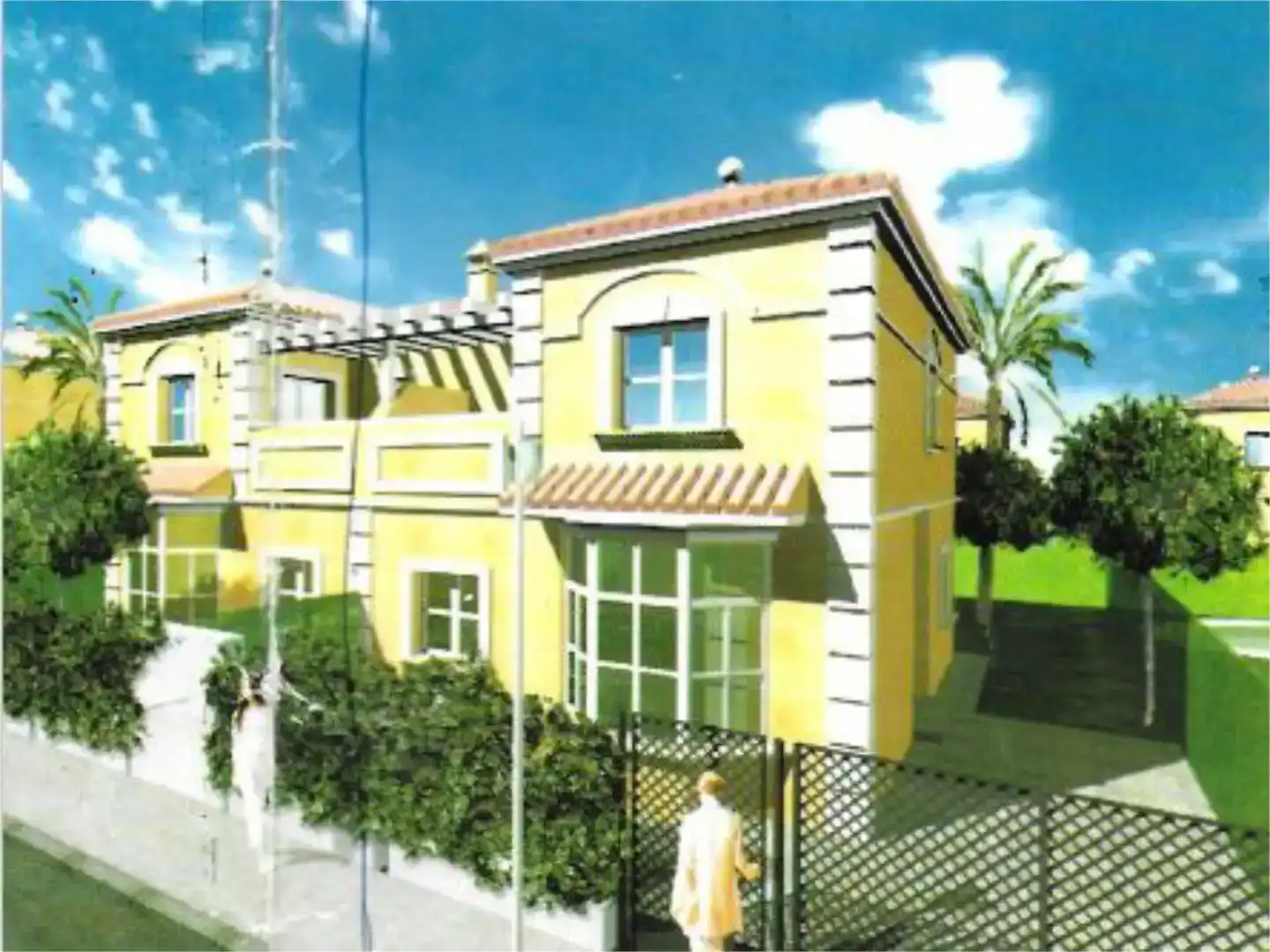 Vista exterior de Casa o xalet en venda en Espartinas amb Aire condicionat, Jardí privat i Traster