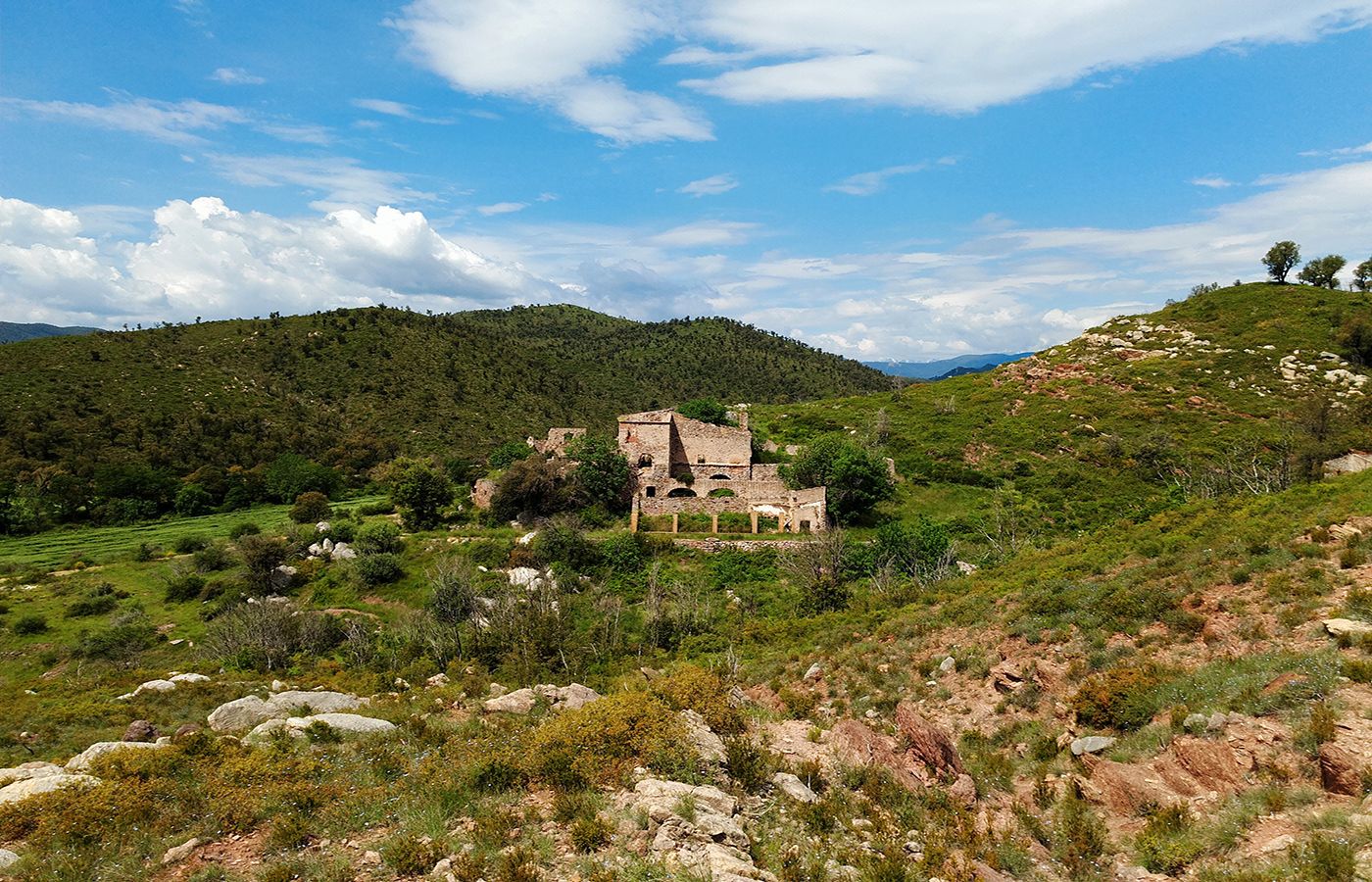 Exterior view of Country house for sale in La Vajol  with Private garden