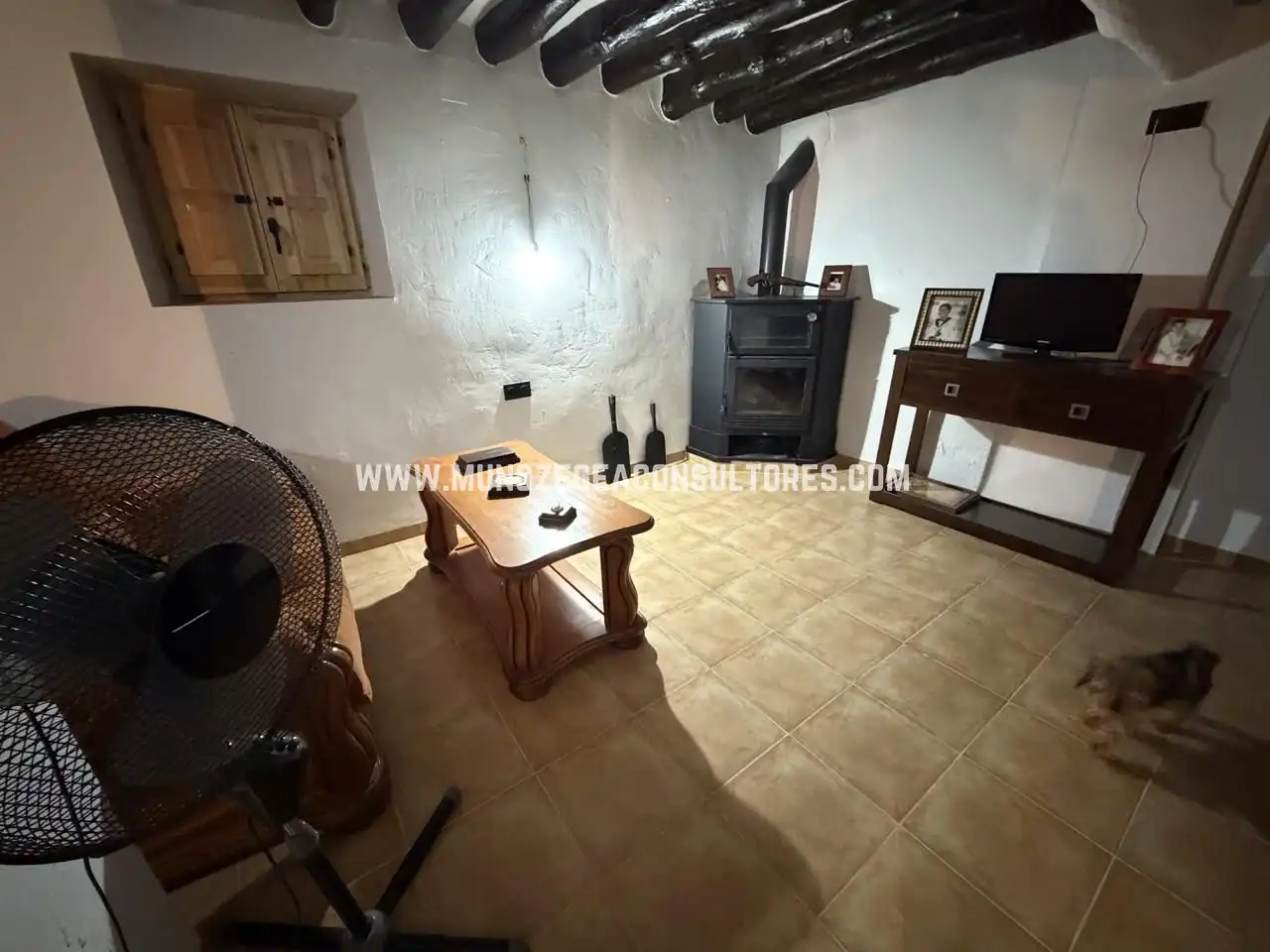 Sala d'estar de Finca rústica de lloguer en Cabra amb Piscina