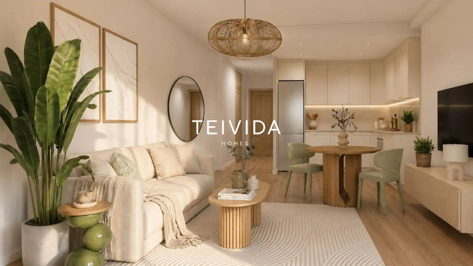 Living room of Flat for rent in Arona  with Swimming Pool, Furnished and Community pool