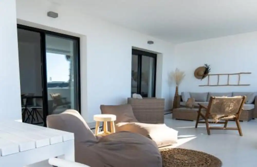 Terraza de Apartamento de alquiler en Estepona con Aire acondicionado, Terraza y Piscina