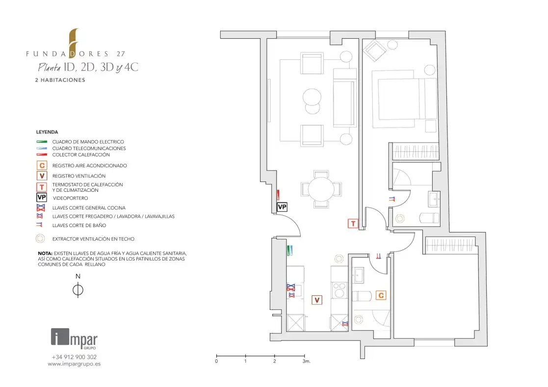 Piso de alquiler en Madrid con Aire acondicionado, Calefacción y Jardín privado
