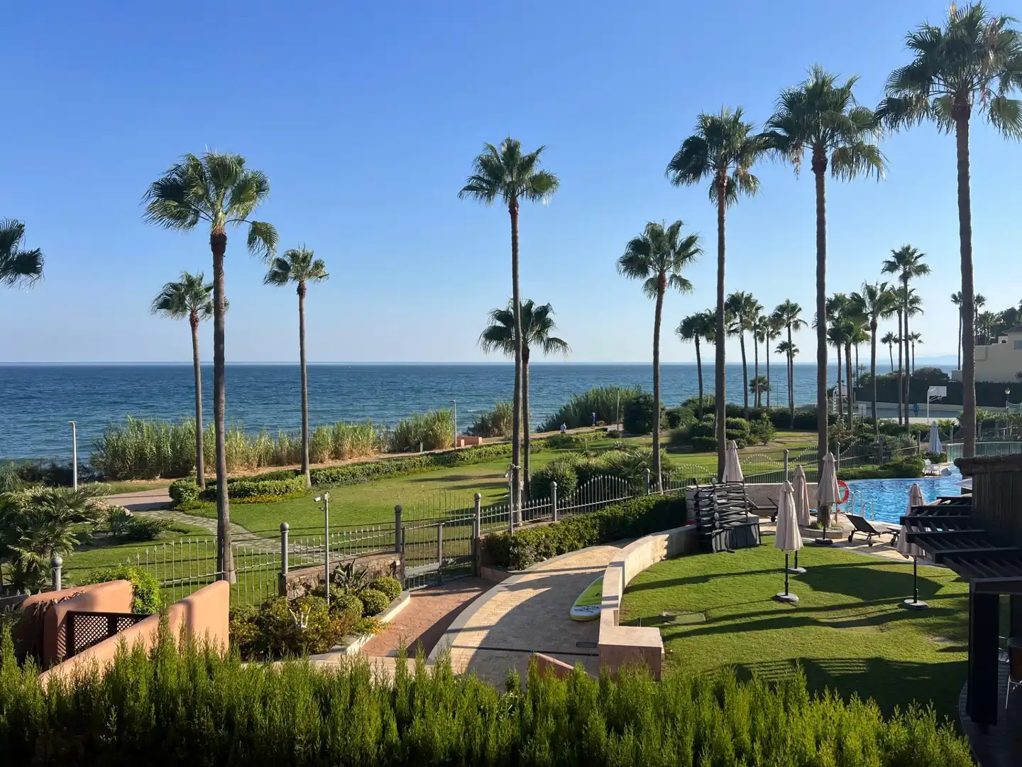 Garden of Flat for sale in Estepona  with Air Conditioner, Private garden and Terrace