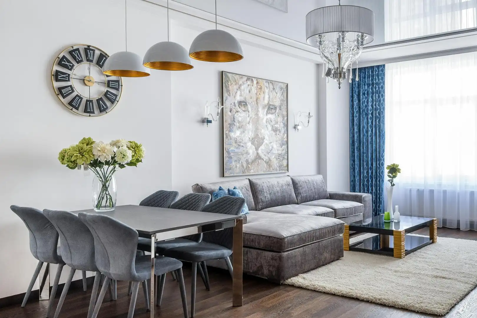 Sala de estar de Piso en venta en Badalona con Parquet