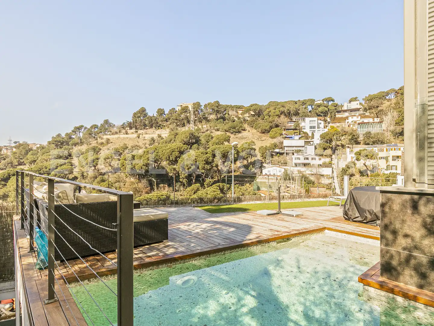 Terrace of Houses for rent in Barcelona  with Air Conditioner, Heating and Private garden