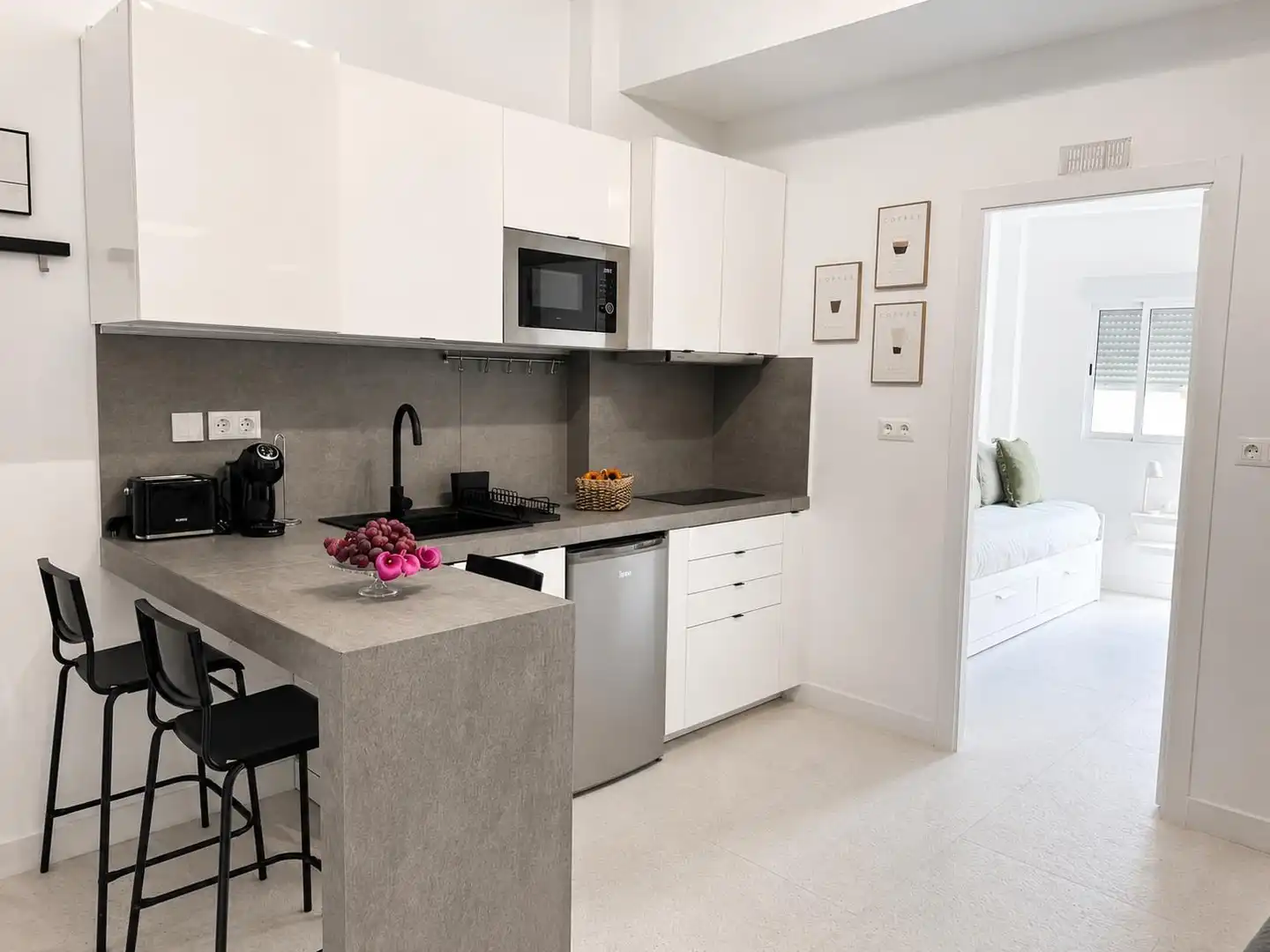 Kitchen of Apartments for rent in Santa Cruz de Tenerife  with Furnished, Oven and TV