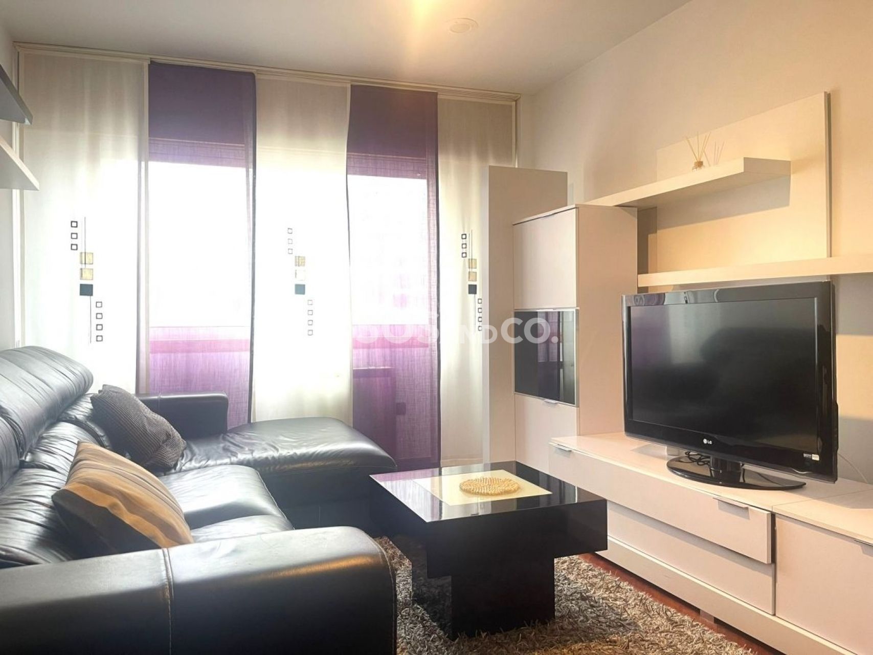 Wohnzimmer von Wohnung zur Miete in A Coruña Capital  mit Heizung und Möbliert