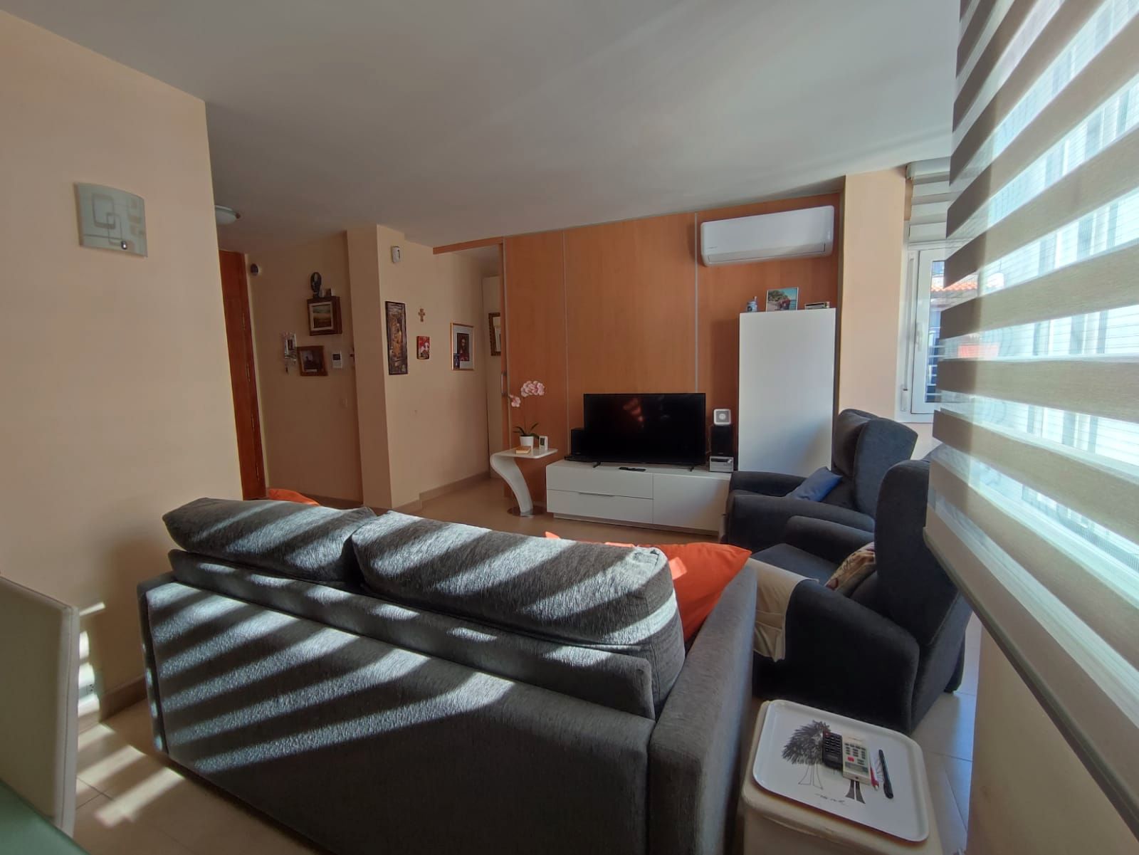 Sala d'estar de Apartament en venda en Lloret de Mar amb Aire condicionat, Calefacció i Moblat