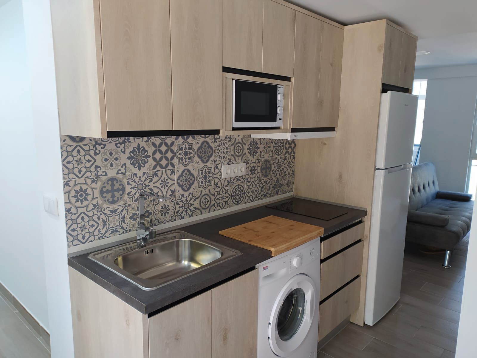 Kitchen of Flat for sale in  Jaén Capital  with Furnished