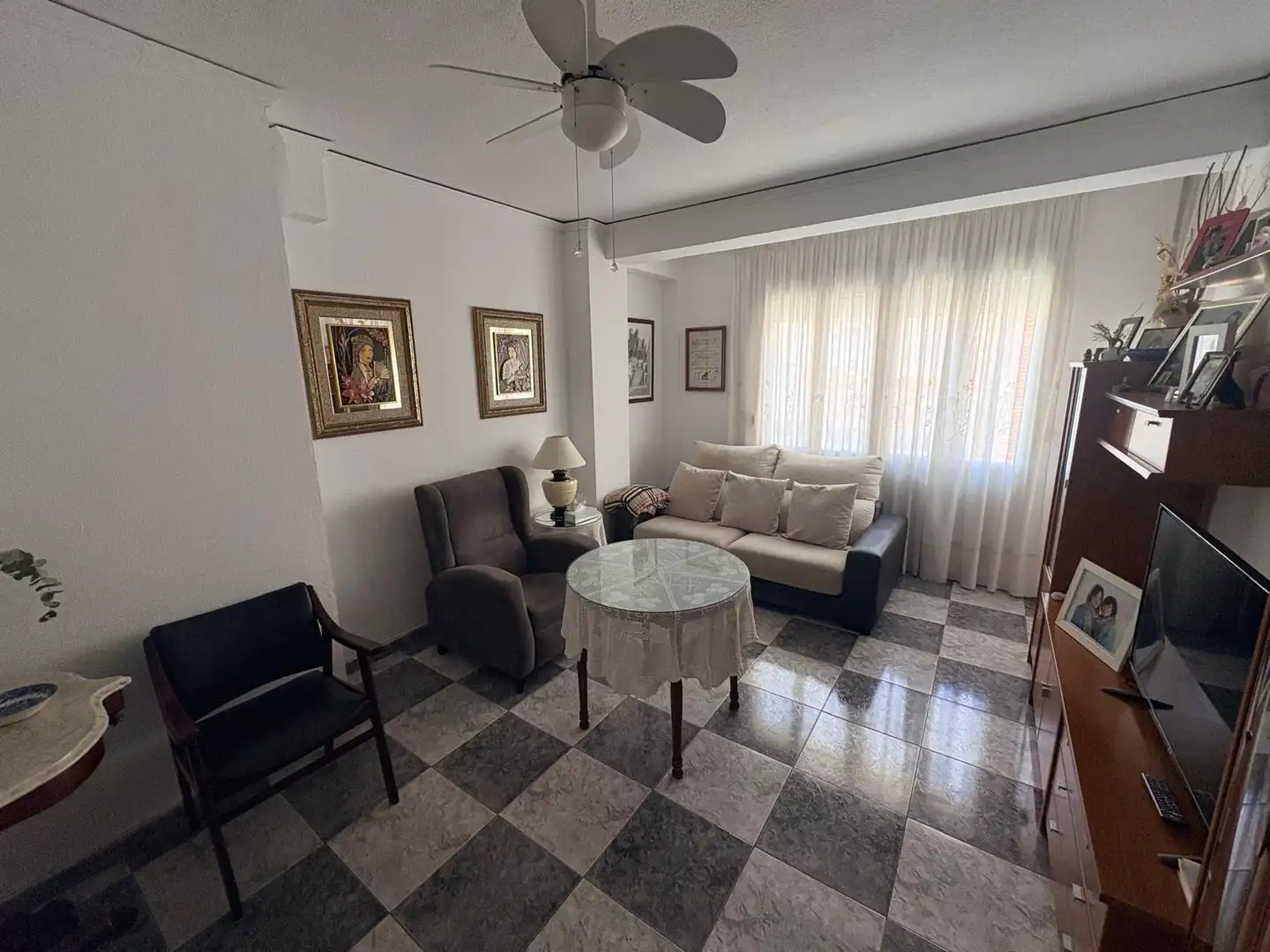 Wohnzimmer von Wohnung zum Verkauf in Almansa mit Heizung, Terrasse und Abstellraum