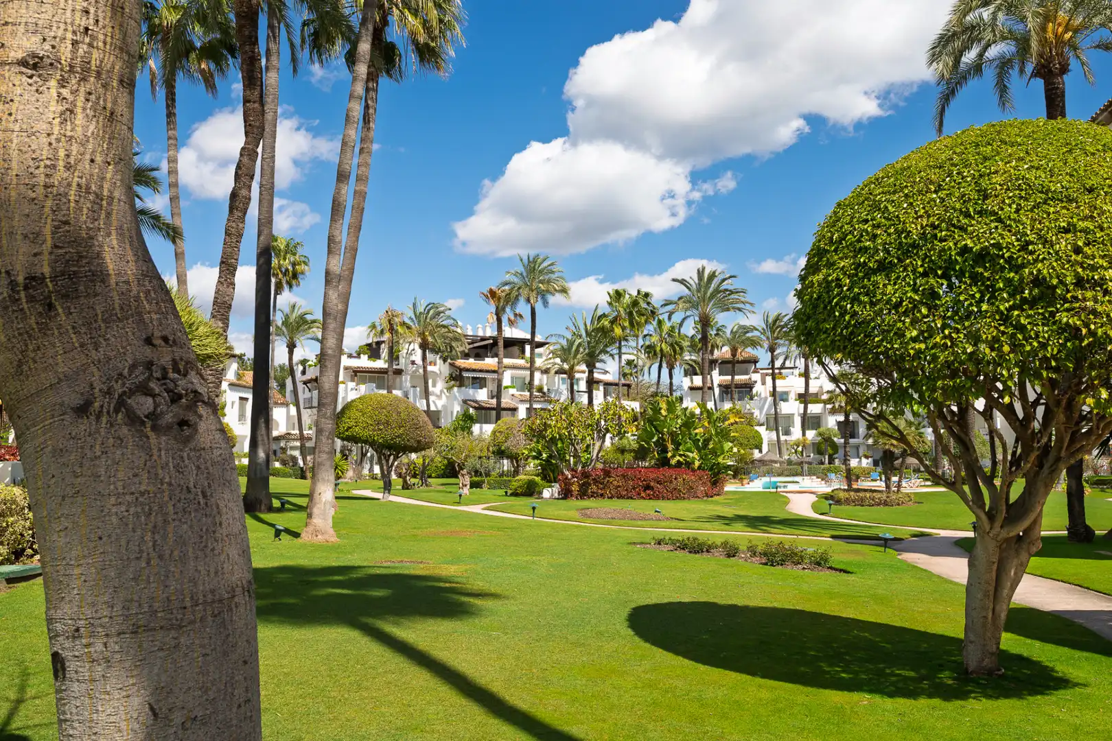 Garden of Ground floor for sale in Estepona  with Air Conditioner, Terrace and Swimming Pool
