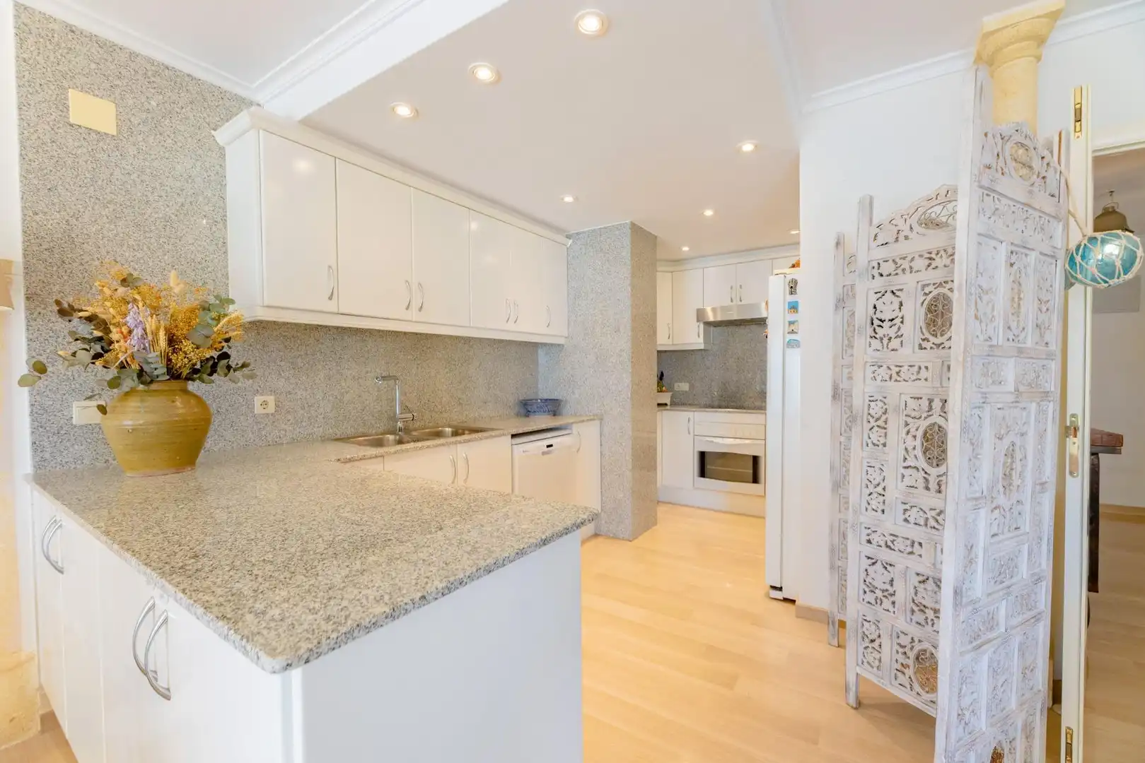Cocina de Piso en venta en Jávea / Xàbia con Aire acondicionado, Jardín privado y Terraza