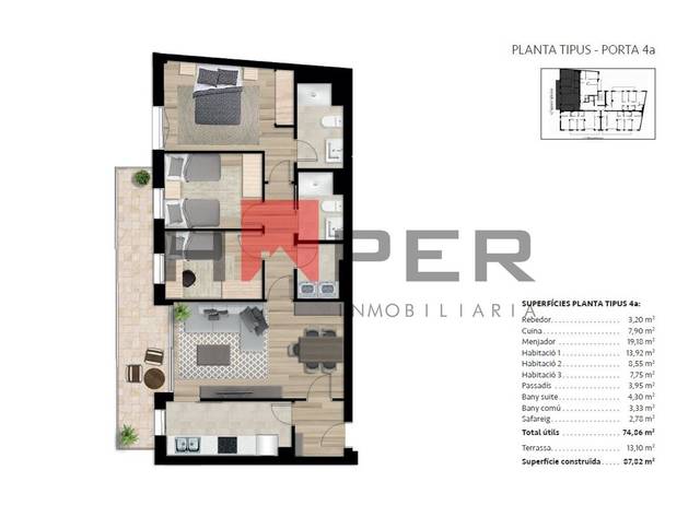 Piso en Venta en montblanc en Poble Nou