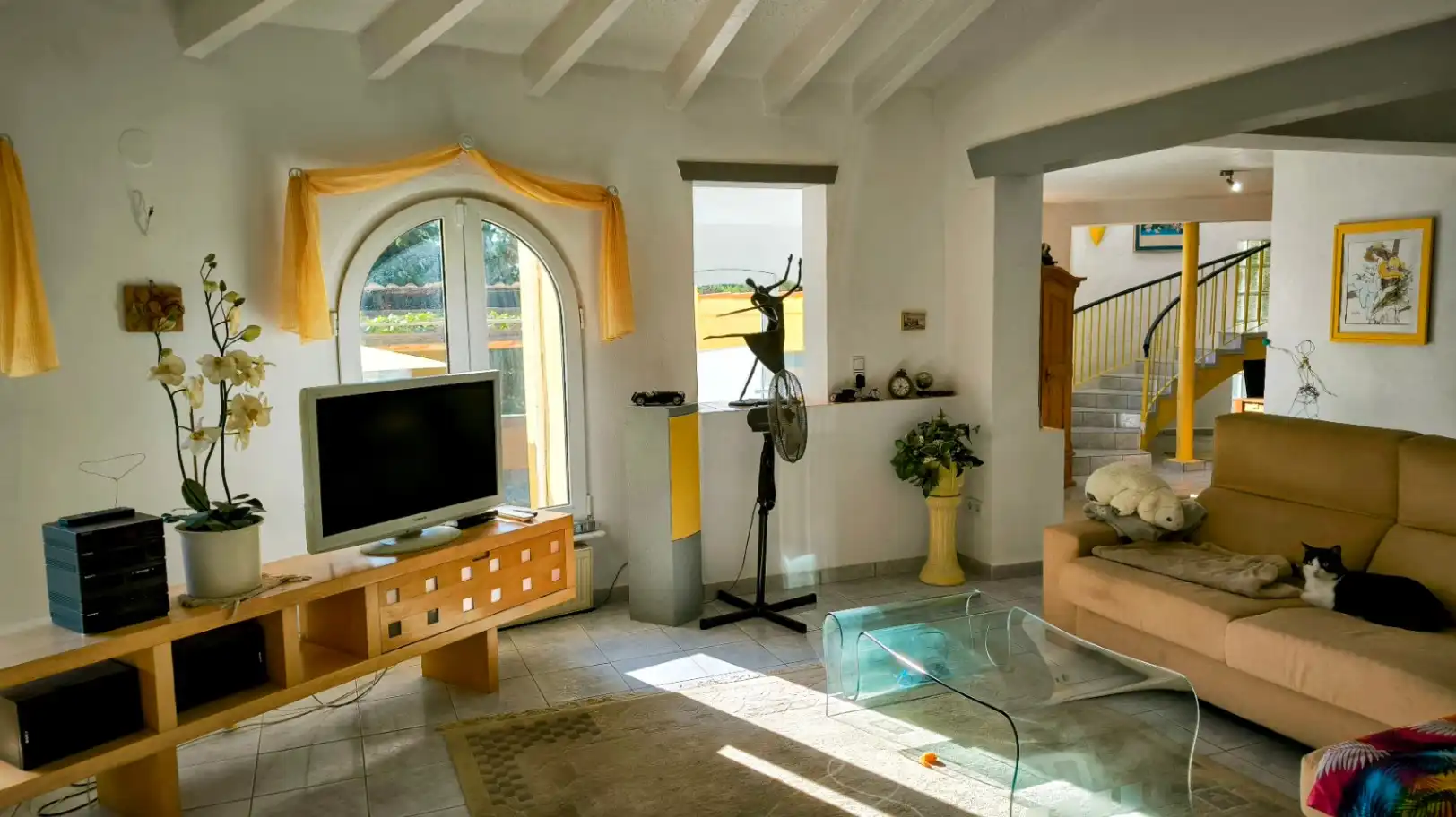 Sala d'estar de Casa o xalet en venda en La Fustera  