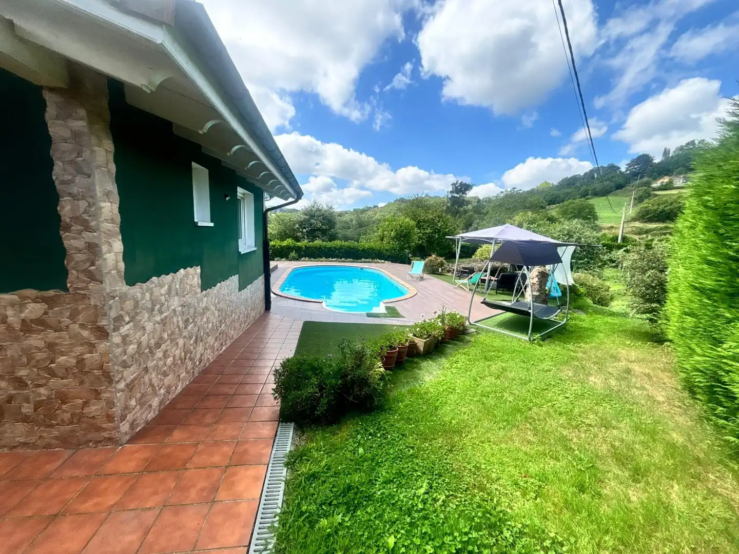 Swimming pool of Houses for sale in Langreo  with Heating, Private garden and Terrace