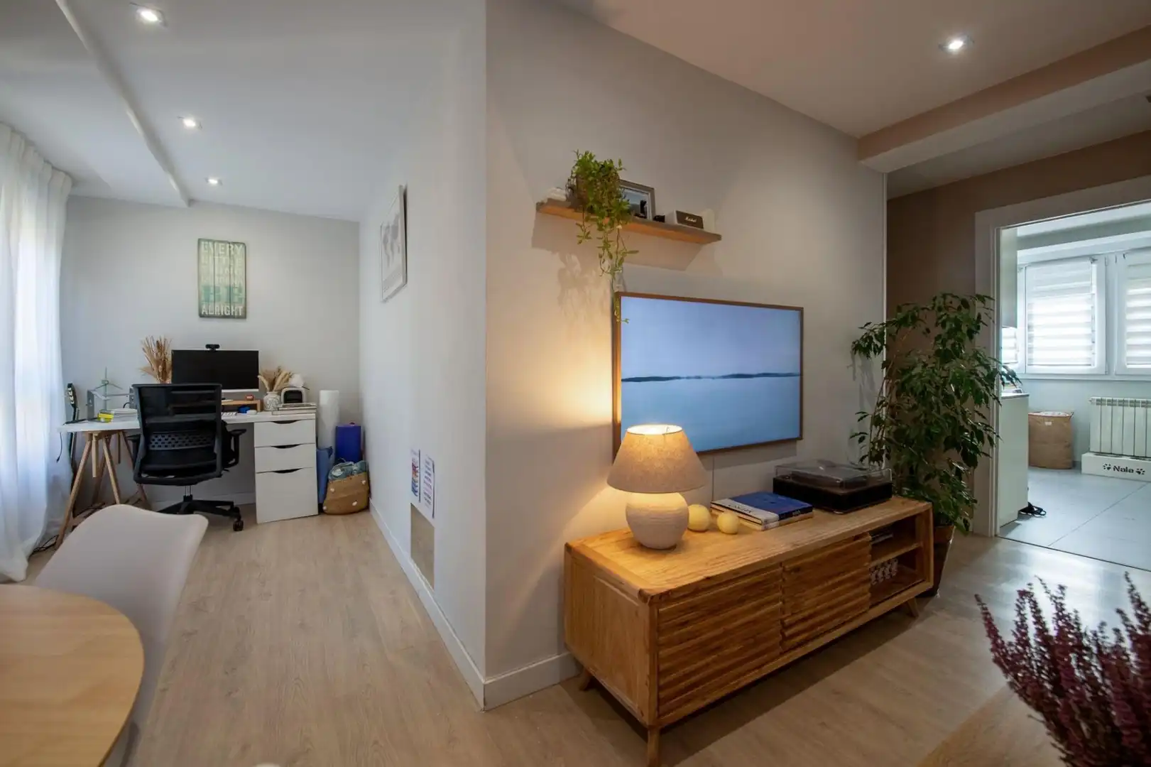 Sala de estar de Piso en venta en Oviedo  con Calefacción y Amueblado