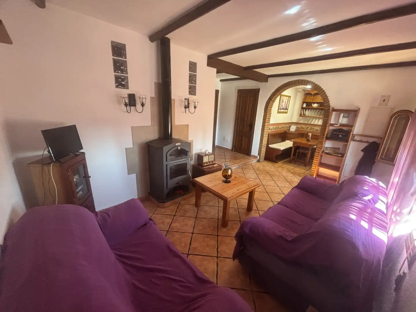 Sala de estar de Casa adosada en venta en Marbella con Aire acondicionado, Terraza y Amueblado