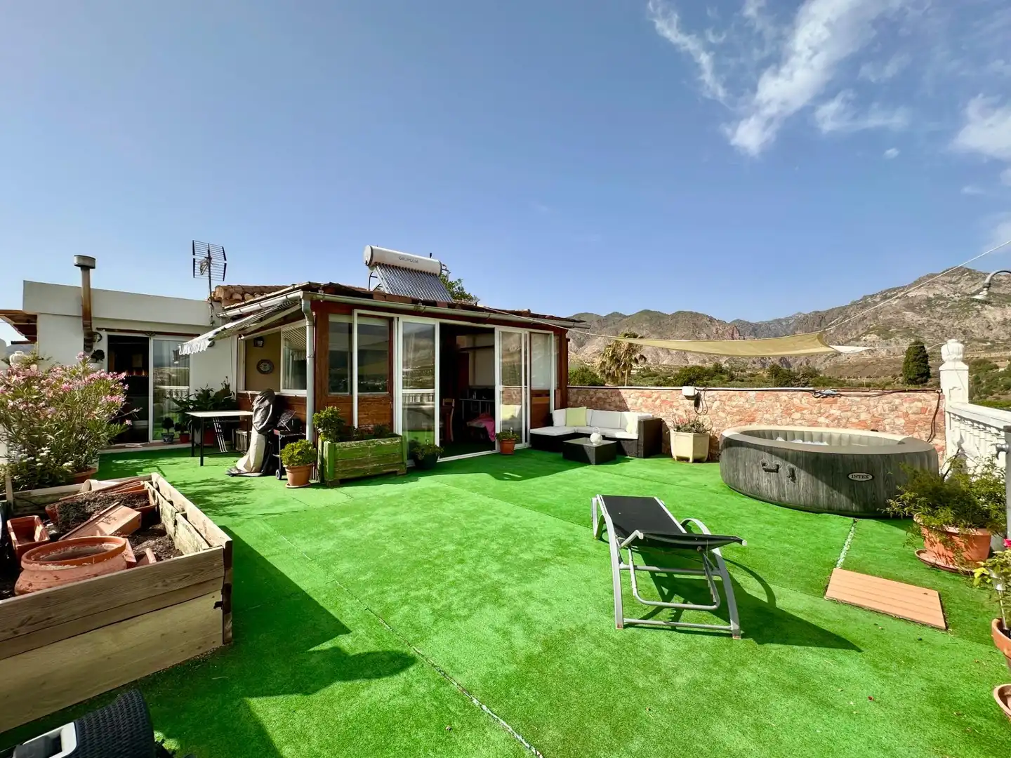 Terrassa de Casa o xalet en venda en Dúrcal amb Aire condicionat, Parquet i Terrassa