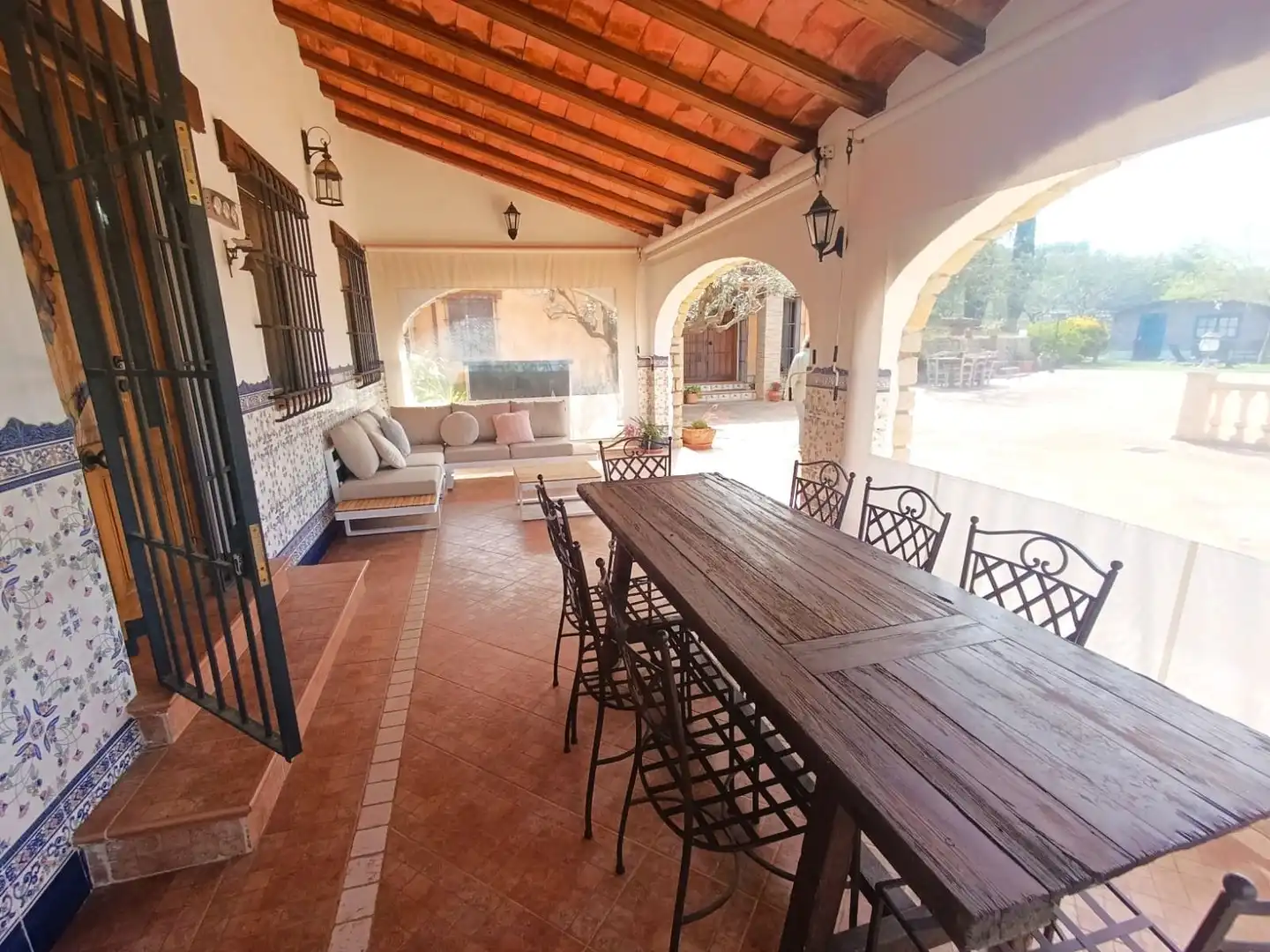 Terraza de Finca rústica de alquiler en Benissa con Calefacción y Amueblado