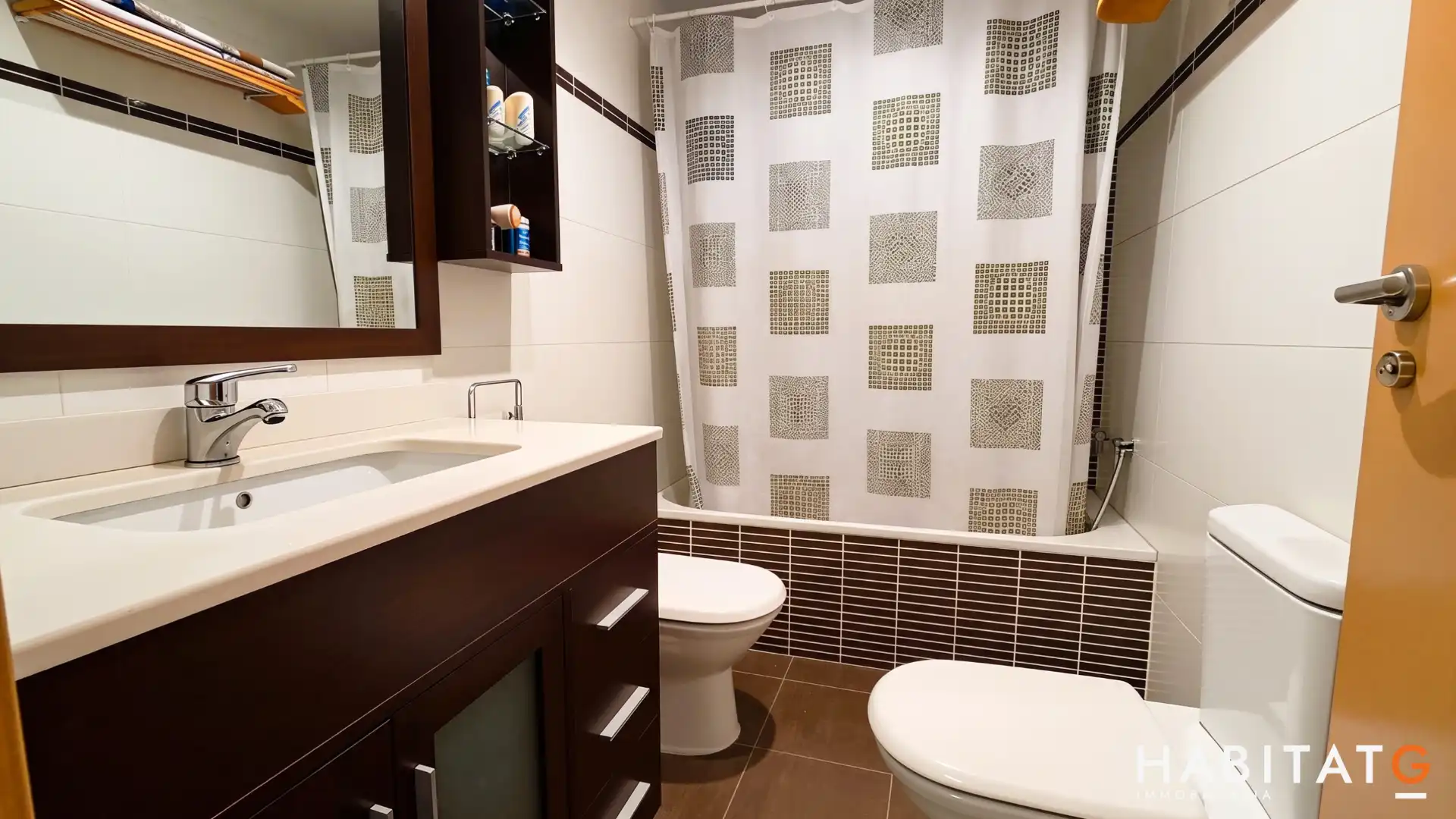 Badezimmer von Wohnung zum Verkauf in Bellpuig mit Heizung, Abstellraum und Möbliert
