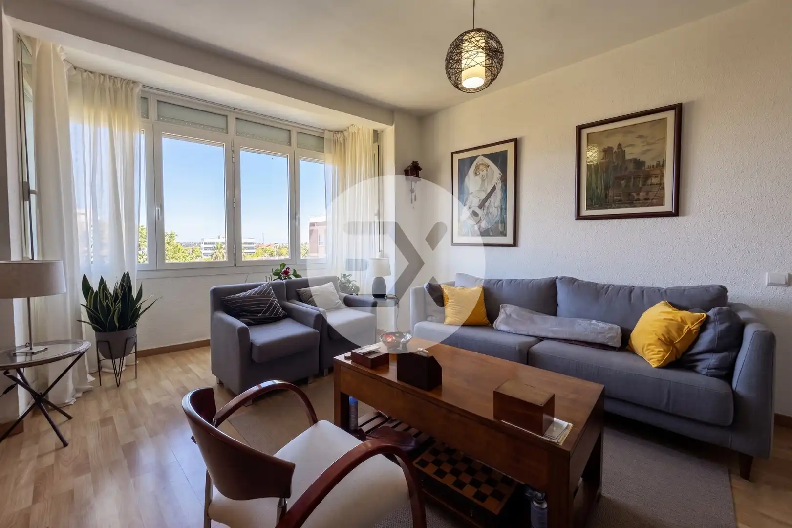 Sala de estar de Piso en venta en Castelldefels con Aire acondicionado y Parquet