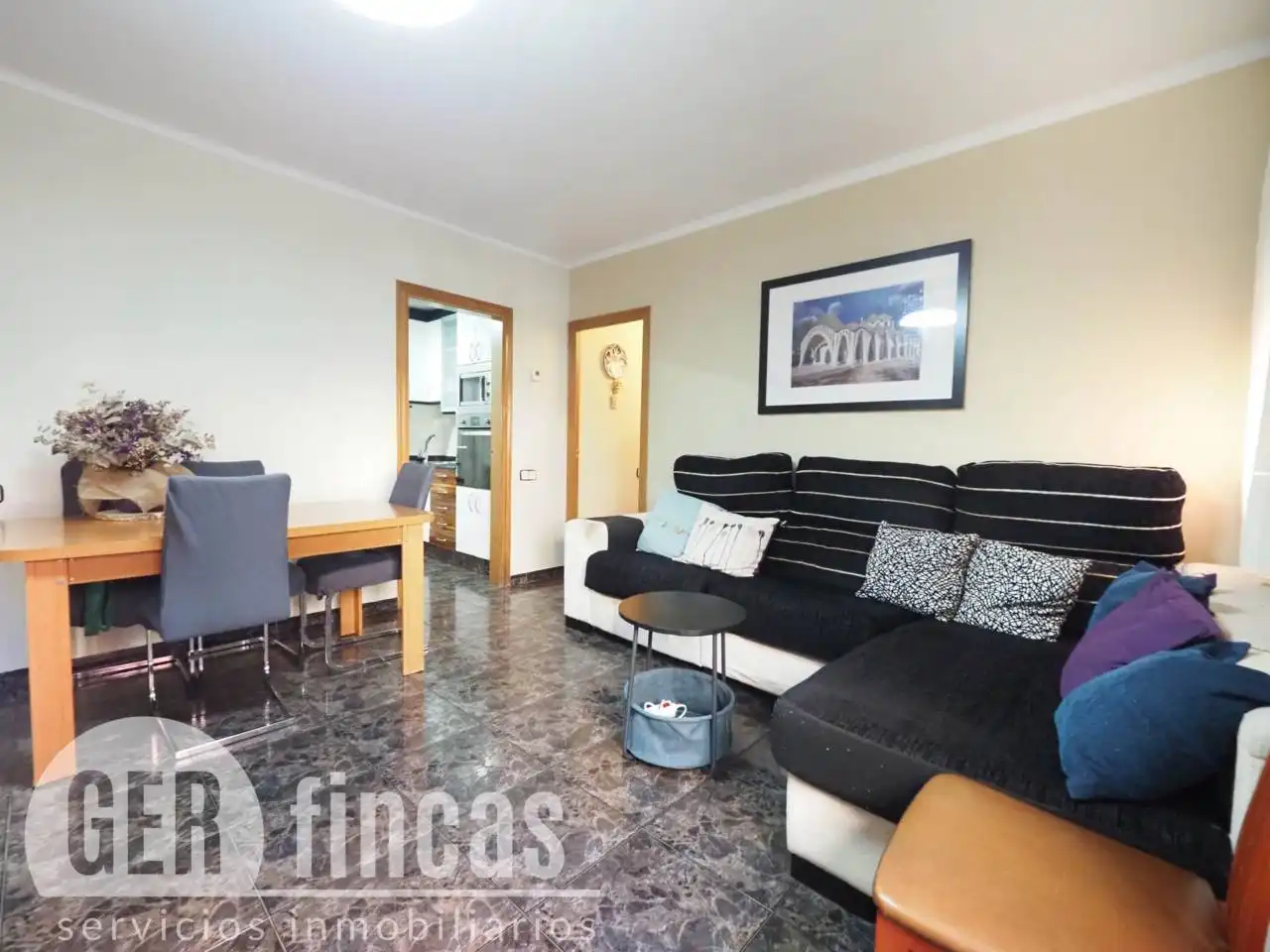 Wohnzimmer von Wohnung zum Verkauf in Terrassa mit Heizung und Alarm