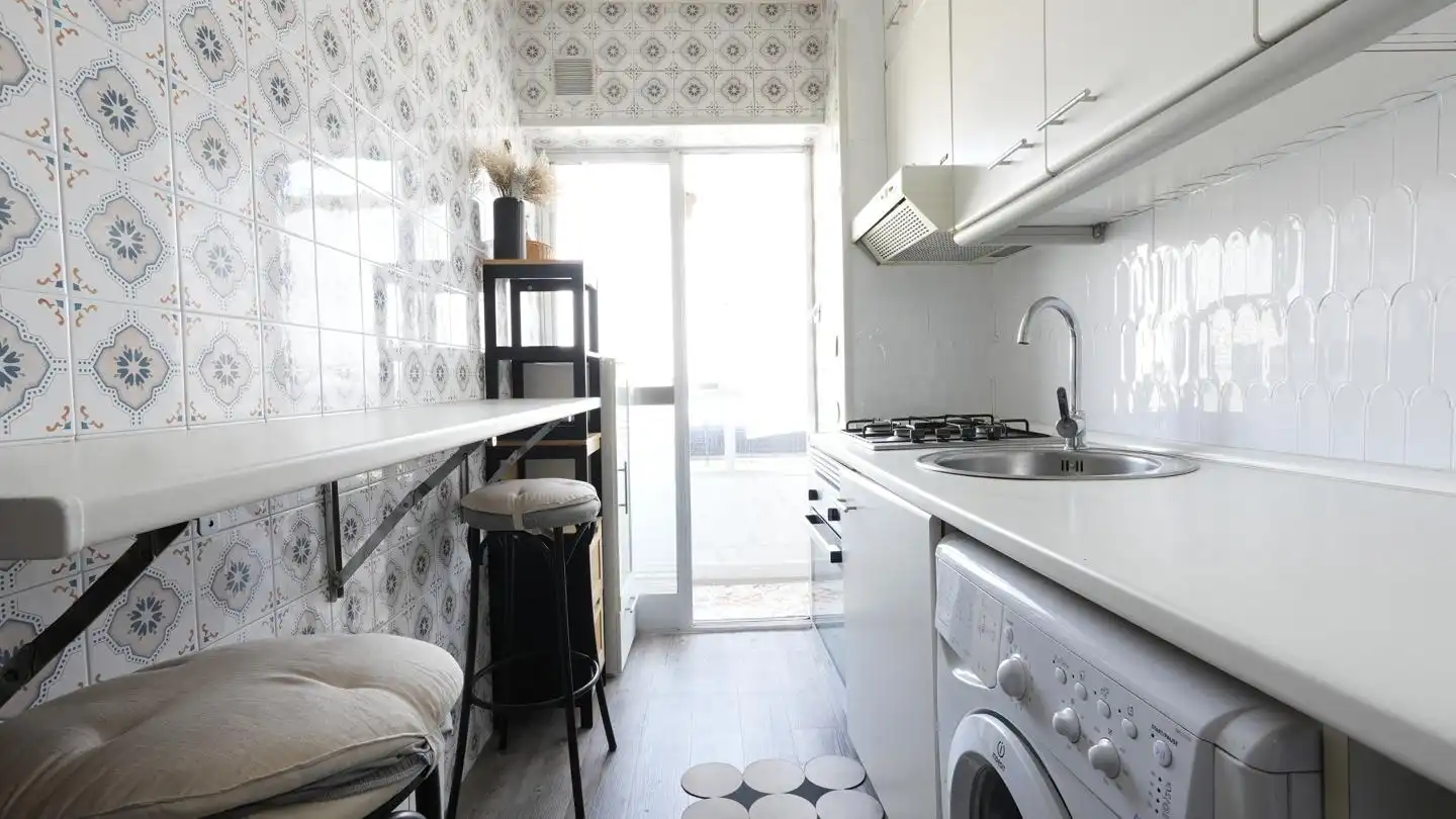 Kitchen of Flat for sale in Madrid  with Air Conditioner, Heating and Terrace