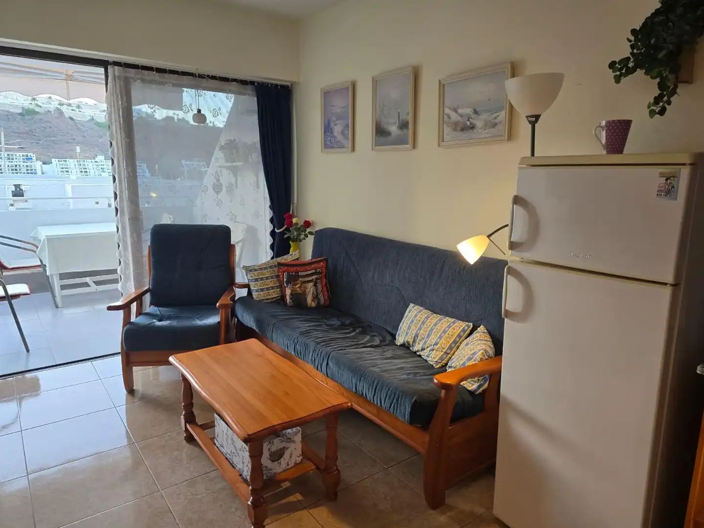Living room of Apartments for rent in Mogán  with Furnished, Balcony and Alarm