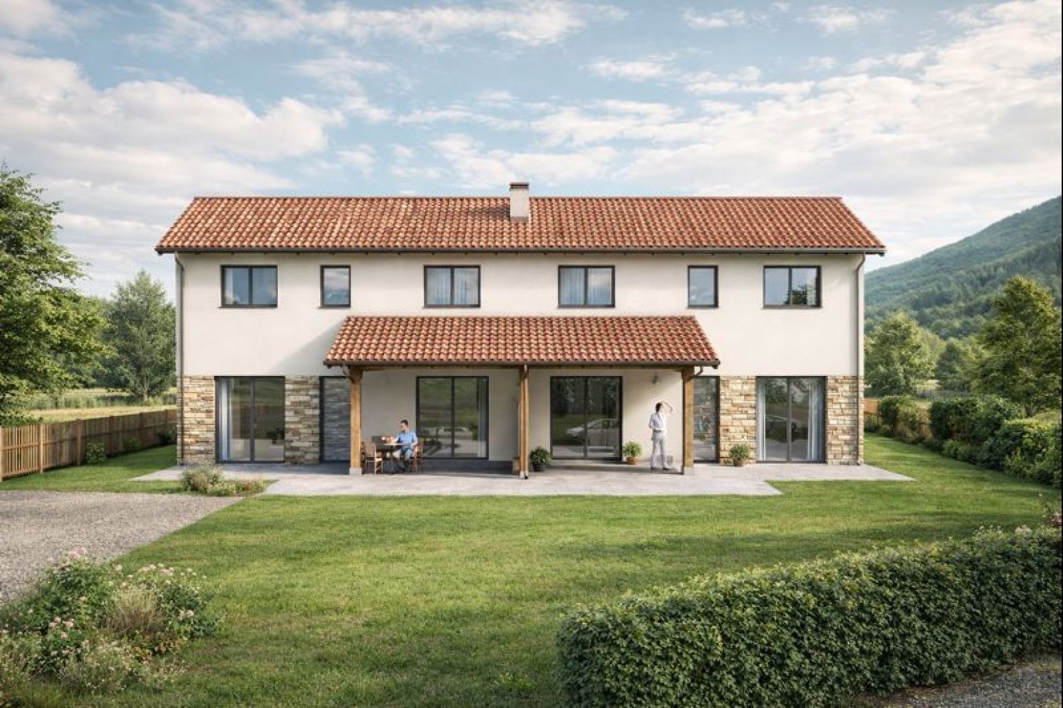 Exterior view of House or chalet for sale in Rionansa  with Private garden