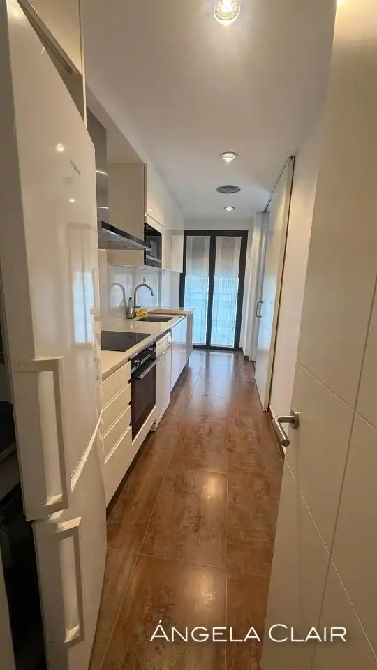 Cocina de Piso de alquiler en Barcelona con Aire acondicionado, Calefacción y Parquet
