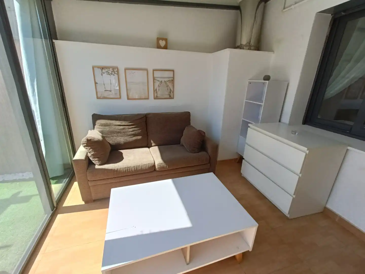 Living room of Flat for sale in Lleida  with Air Conditioner, Heating and Parquet flooring