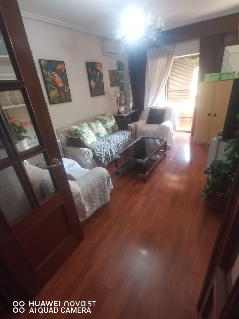 Sala d'estar de Pis de lloguer en Cáceres Capital amb Aire condicionat, Calefacció i Parquet