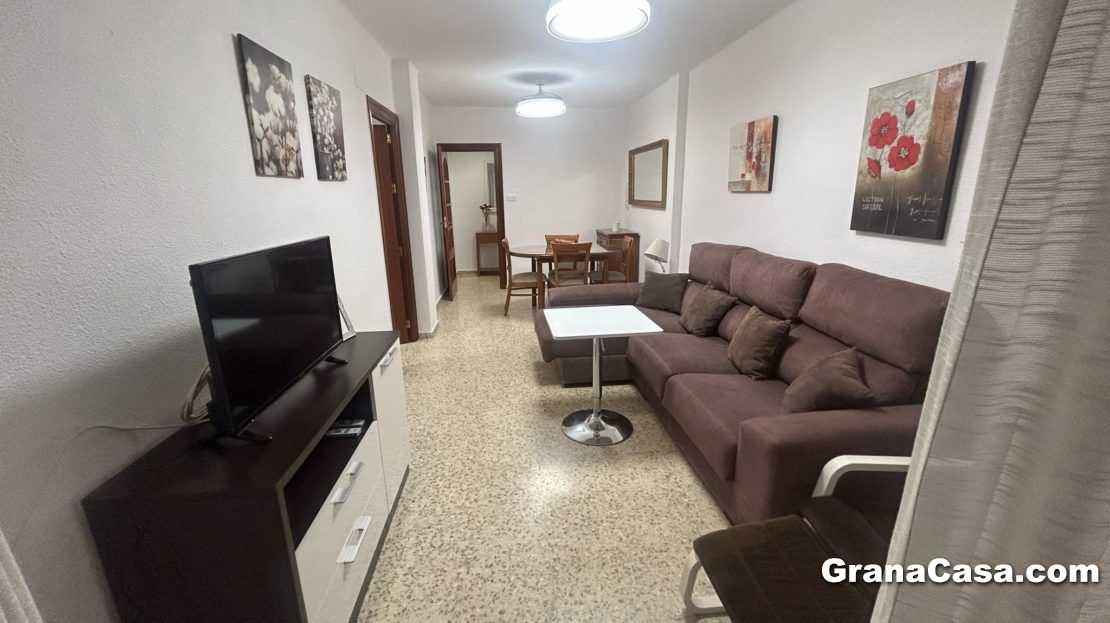 Sala d'estar de Pis de lloguer en  Granada Capital amb Aire condicionat, Calefacció i Moblat