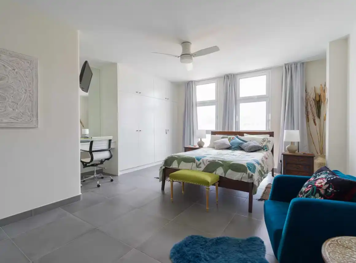 Dormitori de Apartament de lloguer en Las Palmas de Gran Canaria amb Aire condicionat, Calefacció i Parquet