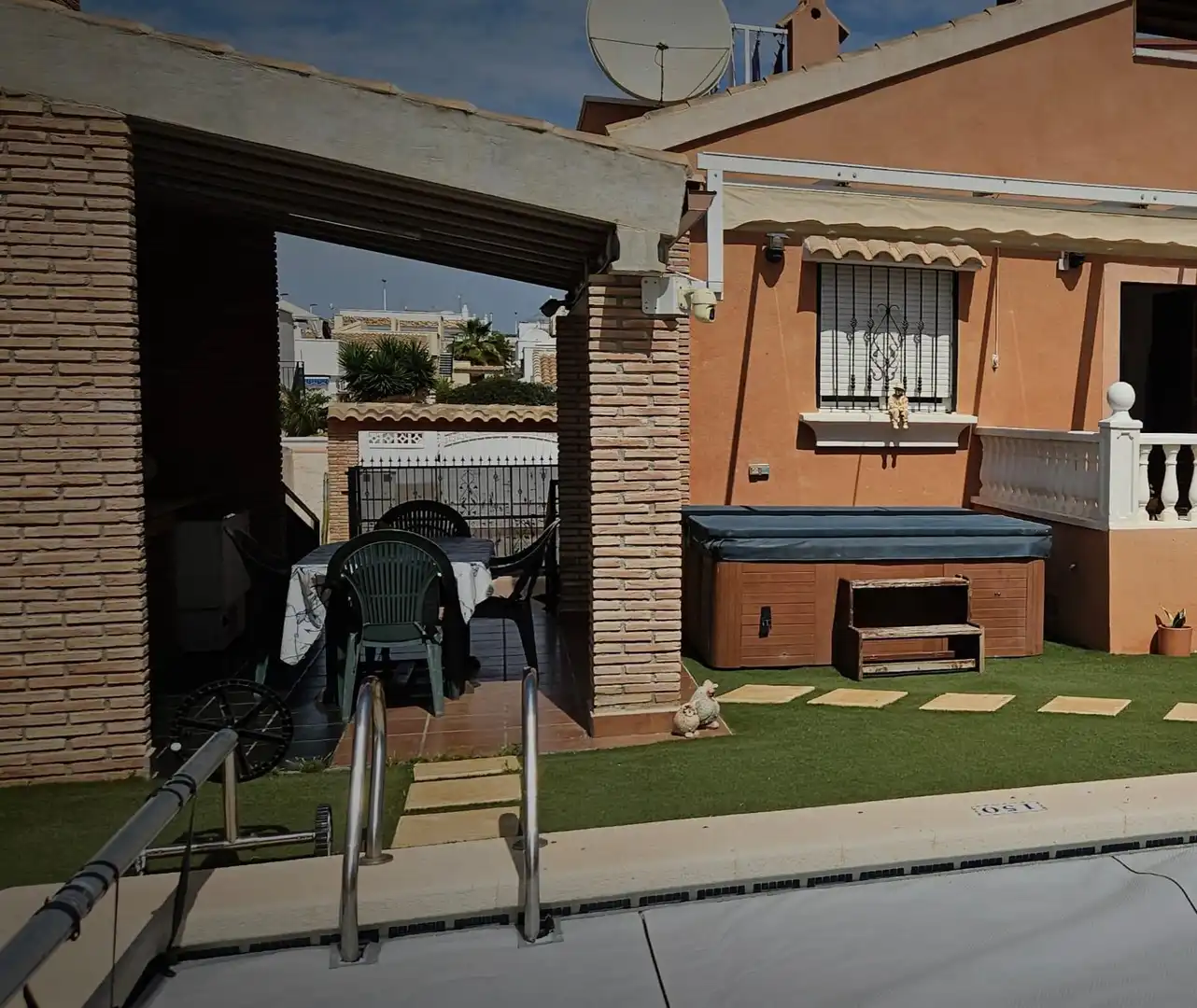 Terraza de Casa o chalet en venta en Mazarrón con Aire acondicionado, Jardín privado y Piscina