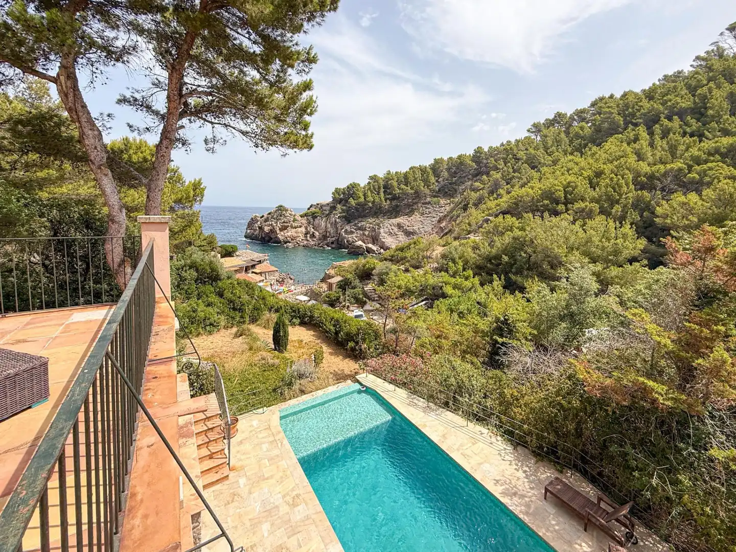 Swimming pool of Houses for sale in Deià  with Furnished