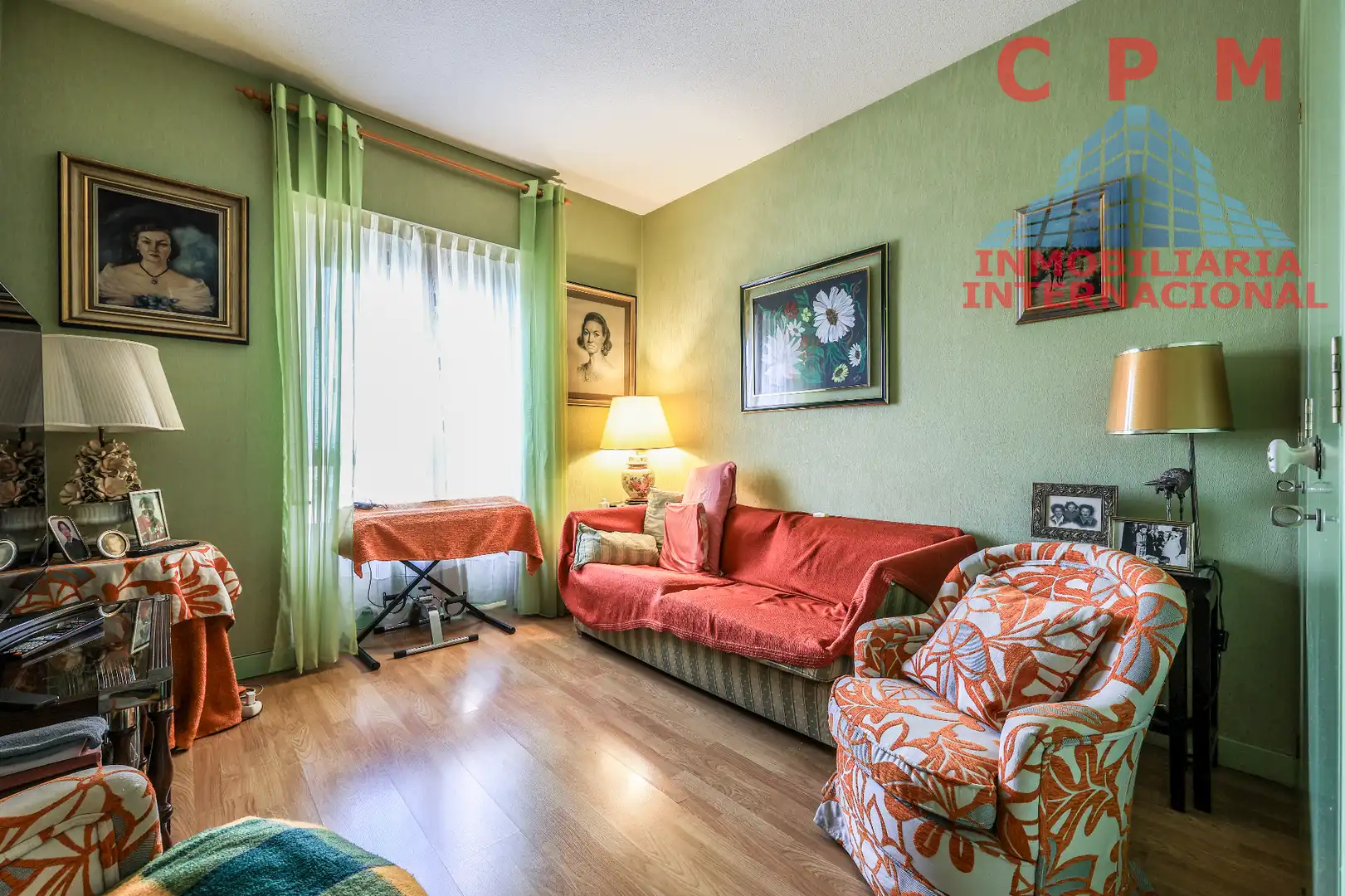 Schlafzimmer von Wohnung zur Miete in Madrid mit Klimaanlage, Heizung und Parkett